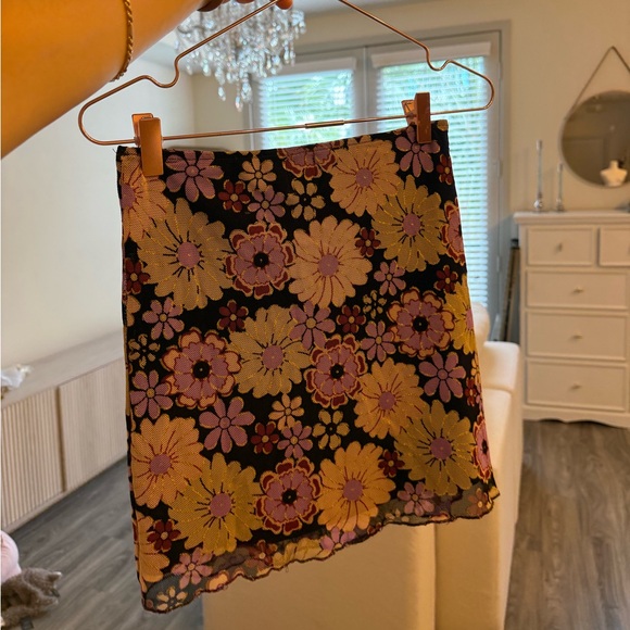 Princess Polly floral mini micro skirt size S - Picture 8 of 10